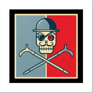 Pirate Skull and Crossbones Posters and Art